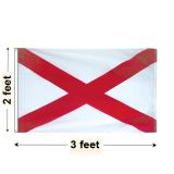 2'x3' Alabama Nylon Outdoor Flag